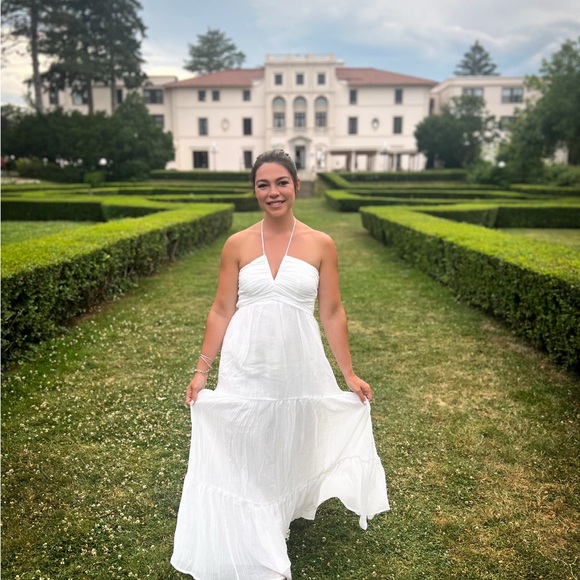 Hello Molly Dresses & Skirts - Hello Molly White Halter Maxi Dress